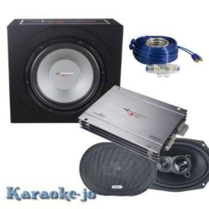 Complete Car Audio set Speakers, Sub en versterker, Auto diversen, Autospeakers, Nieuw, Ophalen of Verzenden