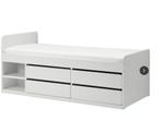 één persoonsbed ikea (gratis), Huis en Inrichting, Ophalen, Gebruikt, 90 cm, Eenpersoons