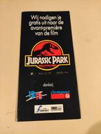 Uitnodiging avant première JURASSIC PARK, Ophalen of Verzenden, Film