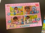 4 puzzels dr McStuffins of speelgoeddokter, Kinderen en Baby's, Zo goed als nieuw, Ophalen
