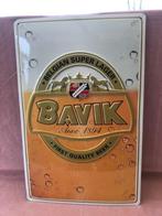 Belle plaque en métal léger de Bavik, Comme neuf, Enlèvement ou Envoi, Panneau publicitaire