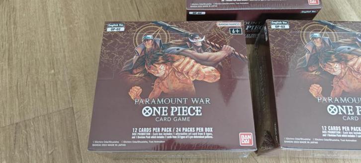 TGC OP-02 Paramount War Booster Box uit één stuk EN, Hobby en Vrije tijd, Verzamelkaartspellen | Overige, Nieuw, Boosterbox, Ophalen of Verzenden