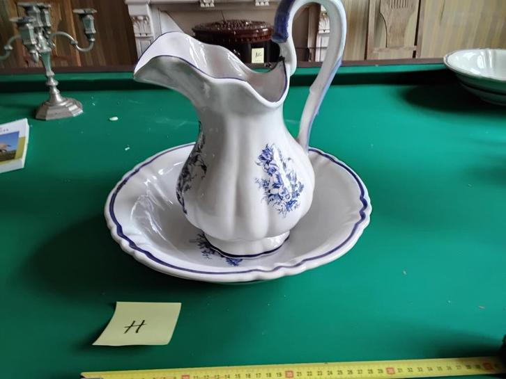 2x Vintage Lampetset Delftse stijl Porselein, Antiek en Kunst, Antiek | Keramiek en Aardewerk, Ophalen