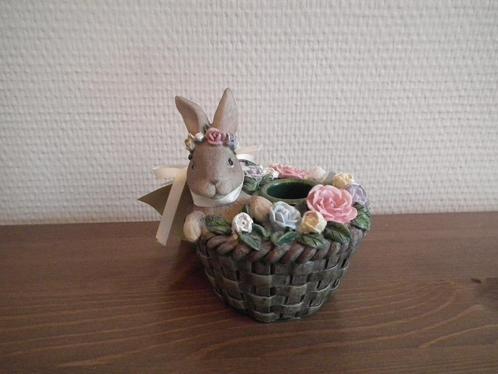 Easter Villeroy & Boch (kaarsenhouder, konijn in mand), Diversen, Pasen, Zo goed als nieuw, Verzenden