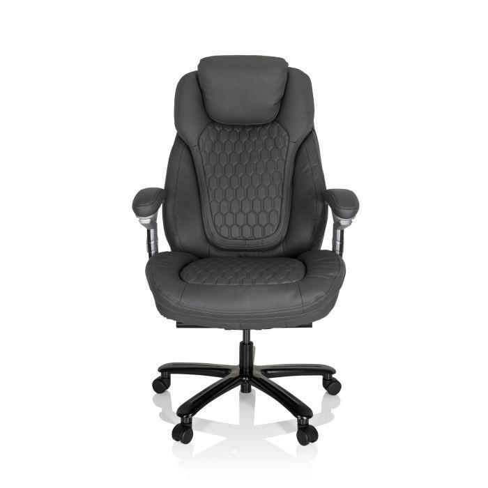 XXL bureaustoel Mat grijs, Maison & Meubles, Chaises de bureau, Comme neuf, Chaise de bureau, Noir, Ergonomique, Enlèvement