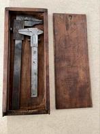 ENGELS MEETINSTRUMENTEN IN HOUTEN DOOSJE, Ophalen of Verzenden