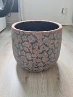 Koper en blauwe handgemaakte bloempot 32cm diameter Mica, Tuin en Terras, Bloempotten, Rond, Binnen, Zo goed als nieuw, Minder dan 40 cm