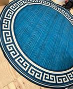 XL rond vloerkleed tapijt 200cm ronde cirkel Chinese stijl, Huis en Inrichting, Blauw, Rond, Ophalen of Verzenden, 200 cm of meer