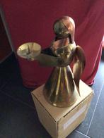 Kaarsenhouder met kleine engel, Antiek en Kunst, Antiek | Brons en Koper, Koper
