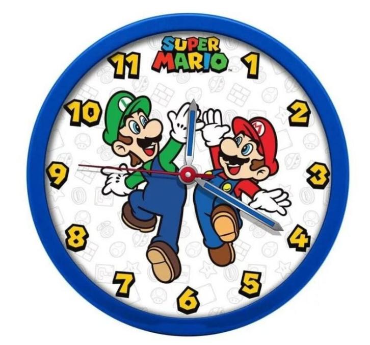 Super Mario Wandklok - Nintendo, Kinderen en Baby's, Kinderkamer | Inrichting en Decoratie, Nieuw, Klok, Ophalen of Verzenden