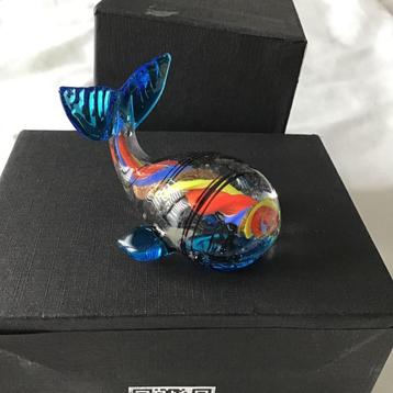 Baleine en verre soufflé. beschikbaar voor biedingen