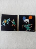 Paar keramische decoratieve tegels Marei/Duitsland jaren 60, Antiek en Kunst, Ophalen of Verzenden