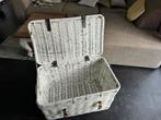 Mooie grote witte rieten opbergmand met veel opbergruimte!, Ophalen, Gebruikt