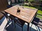 Bristol teak tuintafel met 4 stoelen, Tuin en Terras, Ophalen, Gebruikt