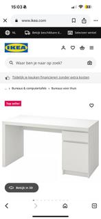 Malm ikea bureau, Huis en Inrichting, Ophalen, Zo goed als nieuw, Bureau