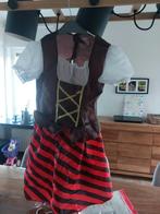 Piratenmeisje 7-9 jaar met haarband verkleedkledij, Ophalen of Verzenden, Zo goed als nieuw