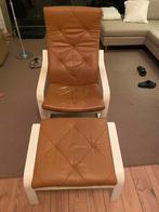Lederen relax stoel, Huis en Inrichting, Fauteuils, Ophalen, Zo goed als nieuw