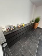 kasten (commode) zwart, Huis en Inrichting, Ophalen, Zo goed als nieuw, Met lade(s)