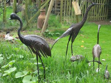 Metalen tuinbeelden, tuinbeeld metaal, vogels, vogel. beschikbaar voor biedingen