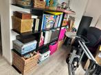 Zwarte boekenkast, plank, Ophalen, Gebruikt, 100 tot 150 cm