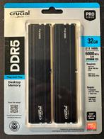 DDR5 Crucial Pro 32 GB (2x16 GB) 6000 MT/s, Neuf, 32 GB, Enlèvement ou Envoi, Desktop