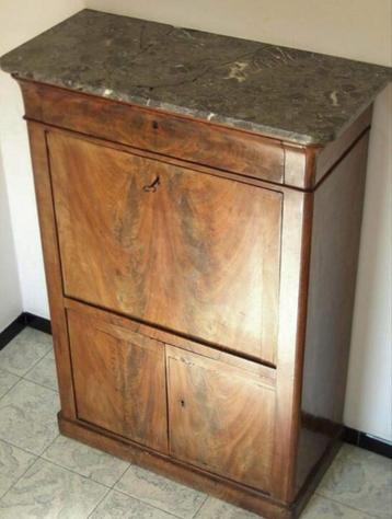 Antiek Secretaire meubel Louis Philippe beschikbaar voor biedingen