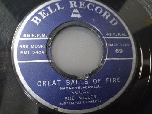 Bob Miller ‎– Great Balls Of Fire '7 Rock & Roll, Cd's en Dvd's, Vinyl Singles, Gebruikt, Single, Rock en Metal, 7 inch, Ophalen of Verzenden