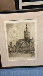 Schilderij van Tienen, Antiek en Kunst, Kunst | Etsen en Gravures, Ophalen of Verzenden