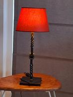 smeedijzeren sfeerlamp handwerk, Maison & Meubles, Lampes | Lampes de table, Comme neuf, Enlèvement, Métal, 50 à 75 cm