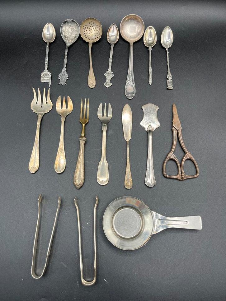 Diverse vintage objecten, Antiek en Kunst, Antiek | Zilver en Goud, Ophalen of Verzenden
