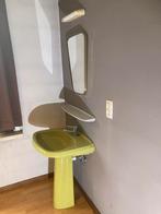 Lavabo/spiegel/ verlichting/ tablet, Ophalen, Gebruikt, Steen, Wastafel