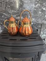 Koperen potten + kolenemmer, Antiek en Kunst, Ophalen