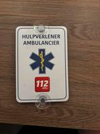 Hulpverlener auto bordje, Ophalen, Nieuw