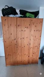 Massief Grenen Kledingkast (3-deurs), Huis en Inrichting, Kasten | Kleerkasten, Ophalen, Gebruikt, 200 cm of meer, 150 tot 200 cm