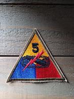 Insigne 5th Armored division US WWII, Emblème ou Badge, Enlèvement ou Envoi