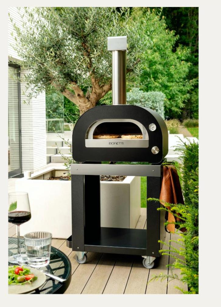 Boretti Amalfi pizzaoven met alle toebehoren, Tuin en Terras, Pizzaovens, Zo goed als nieuw, Ophalen