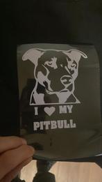 Auto sticker i love my pitbull, Enlèvement ou Envoi