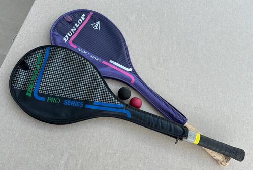 2 Dunlop Squash Rackets, Sport en Fitness, Tennis, Gebruikt, Dunlop, Ophalen of Verzenden