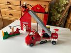 Duplo LEGO caserne et camion de pompiers (avec personnages), Ophalen, Gebruikt, Duplo