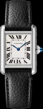 Splinterniewe en ongedragen Cartier., Handtassen en Accessoires, Horloges | Dames, Overige materialen, Leer, Polshorloge, Nieuw
