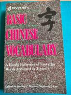 Vocabulaire chinois de base, Comme neuf, J. P. Hu & Stephen C.Lee, Enlèvement ou Envoi