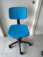 bureaustoel - blauw zwart, Ophalen, Zo goed als nieuw, Blauw, Bureaustoel