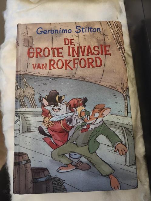 Geronimo Stilton - De grote invasie van Rokford, Livres, Livres pour enfants | Jeunesse | Moins de 10 ans, Utilisé, Fiction général