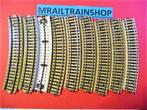 5206 MARKLIN HO - 10 x TEGENBOCHT WISSELS 5202/VOIES COURBES, Wisselstroom, Gebruikt, Rails, Ophalen of Verzenden
