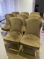 Velvet beige stoelen, Huis en Inrichting, Stoelen, Ophalen, Zo goed als nieuw