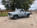 Chevrolet c10 short bed v8 pick up, Auto's, Achterwielaandrijving, Zwart, Chevrolet, Blauw