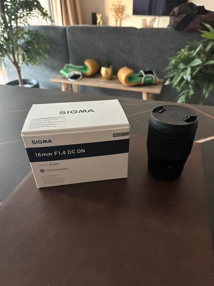 (NIEUW!) Sigma 16mm f/1.4 DC DN Contemporary lens, Audio, Tv en Foto, Foto | Lenzen en Objectieven, Nieuw, Groothoeklens, Ophalen
