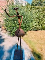 Metalen ballerina op sokkel H beeldje ong 50 cm, Antiek en Kunst, Ophalen