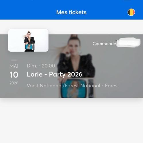 Tickets de concert - Lorie, Tickets en Kaartjes, Concerten | Dance, Mei