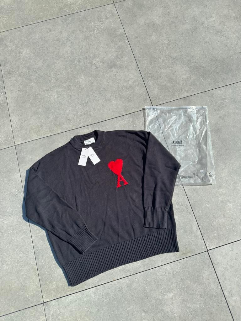 Pull Ami Paris, Enlèvement ou Envoi, Comme neuf, Taille 56/58 (XL), Noir